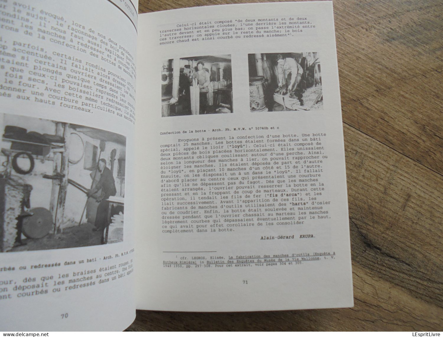 MEMOIRE DE NEUPRE N° 3 Régionalisme Rotheux Neuville Métiers Fabrication Manche Outil Bonsgnée Porte Portique Toponymie