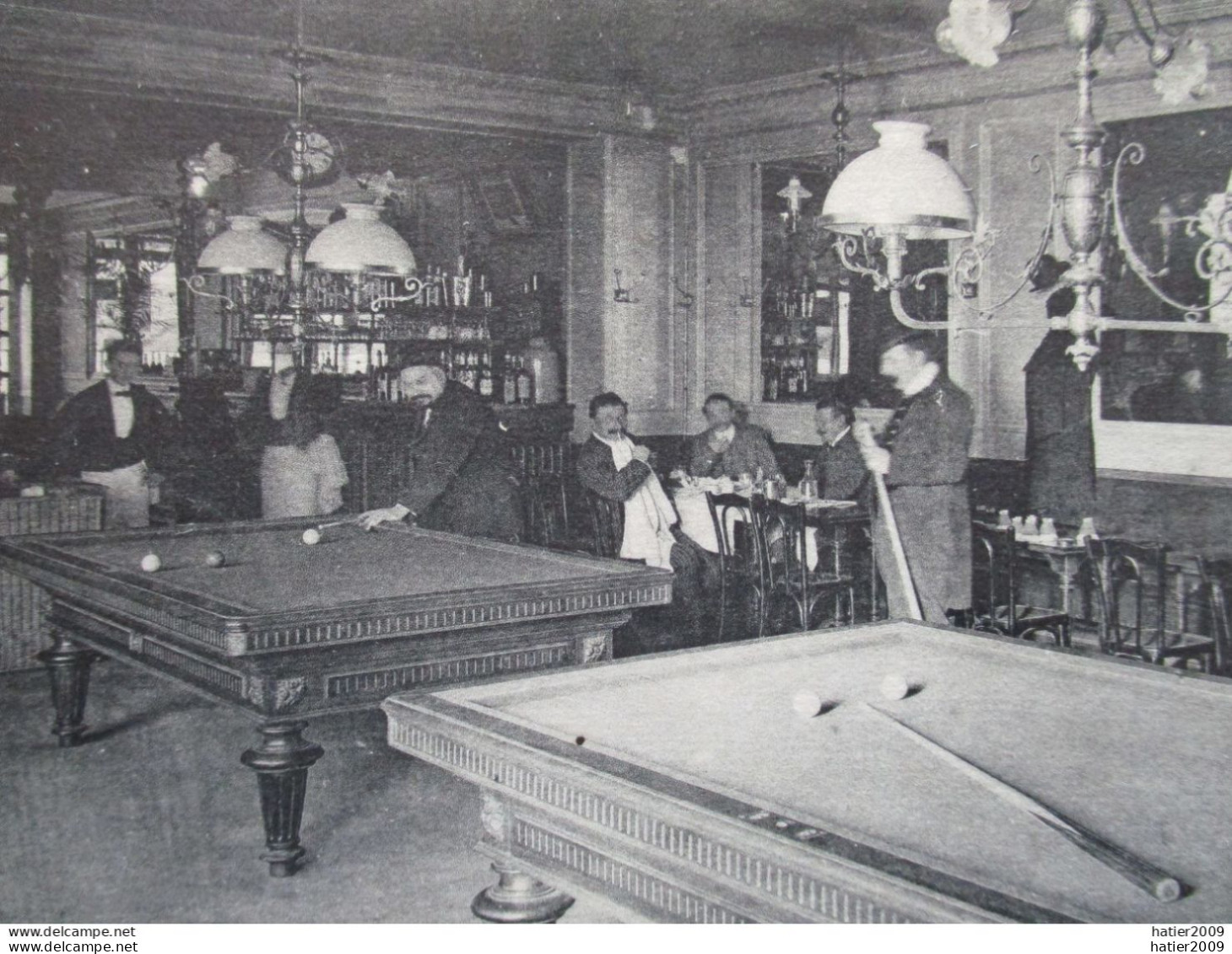 LEVALLOIS-PERRET  Café Restaurant. JEHLEN  86, Rue Gravel - LA SALLE DE BILLARD - Trés Animé Et Tbe - Levallois Perret