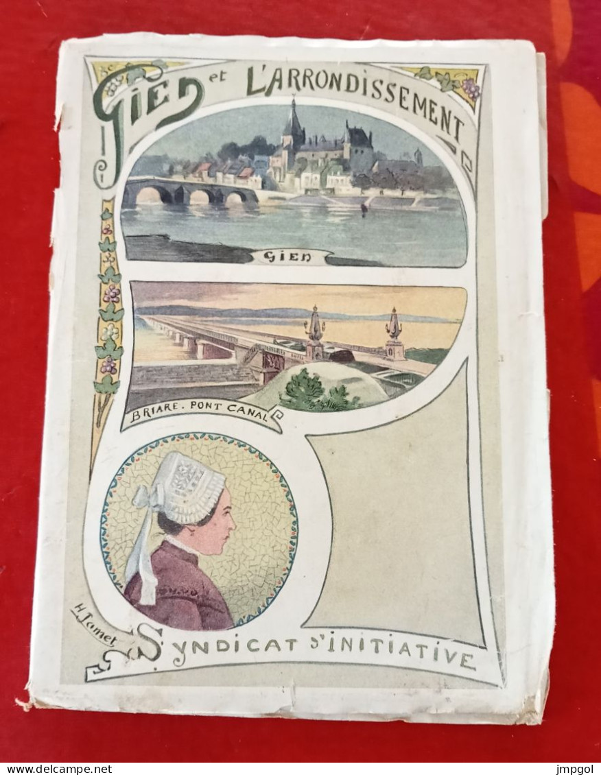 Guide Illustré Début 20ème Gien Et L'Arrondissement Briare Pont Canal Chatillon Sur Loire Sully Ouzouer - Reiseprospekte