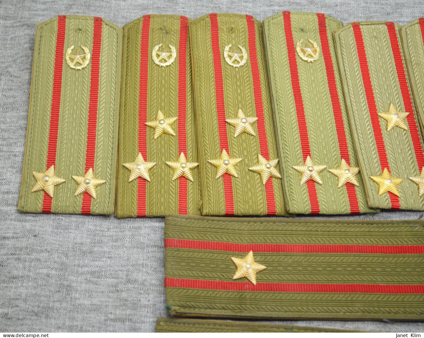 Large Lot Of Vintage USSR Shoulder Straps 5 Pairs - Uniformes