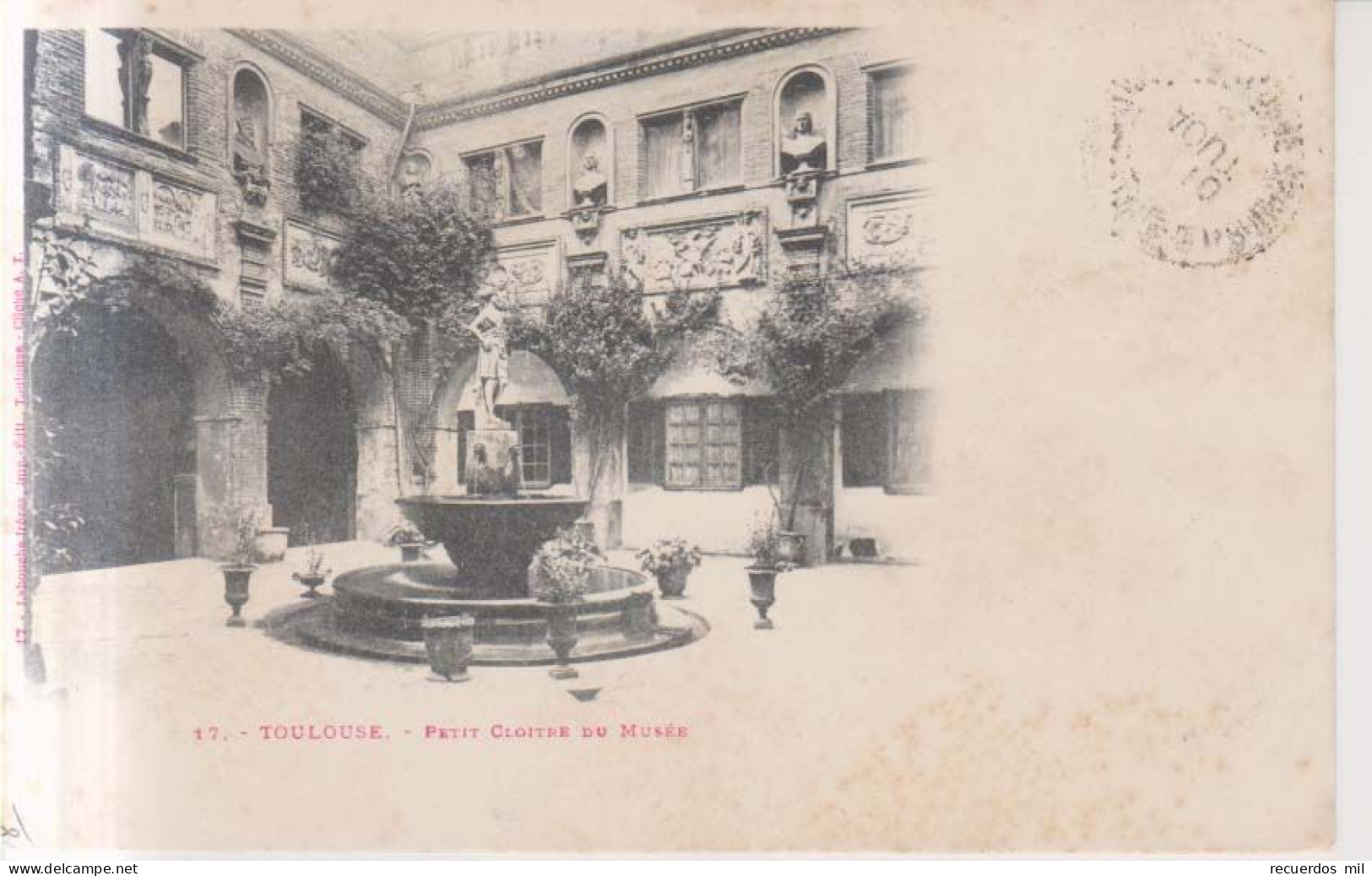 Toulouse Petit Cloitre Du Musee    1900 - Toulouse