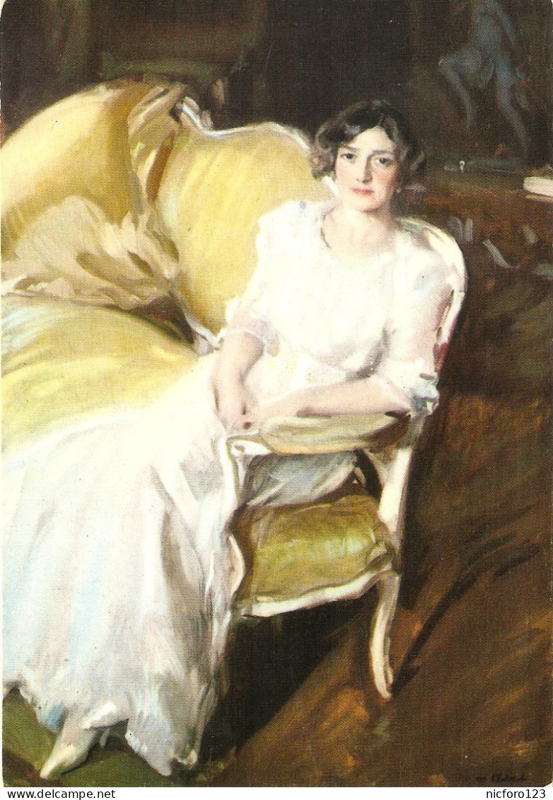 "Joaquin Sorolla. Portrait Of  Clotilde 1910" Fine Art, Painting, Modern Spanish Postcard - Peintures & Tableaux