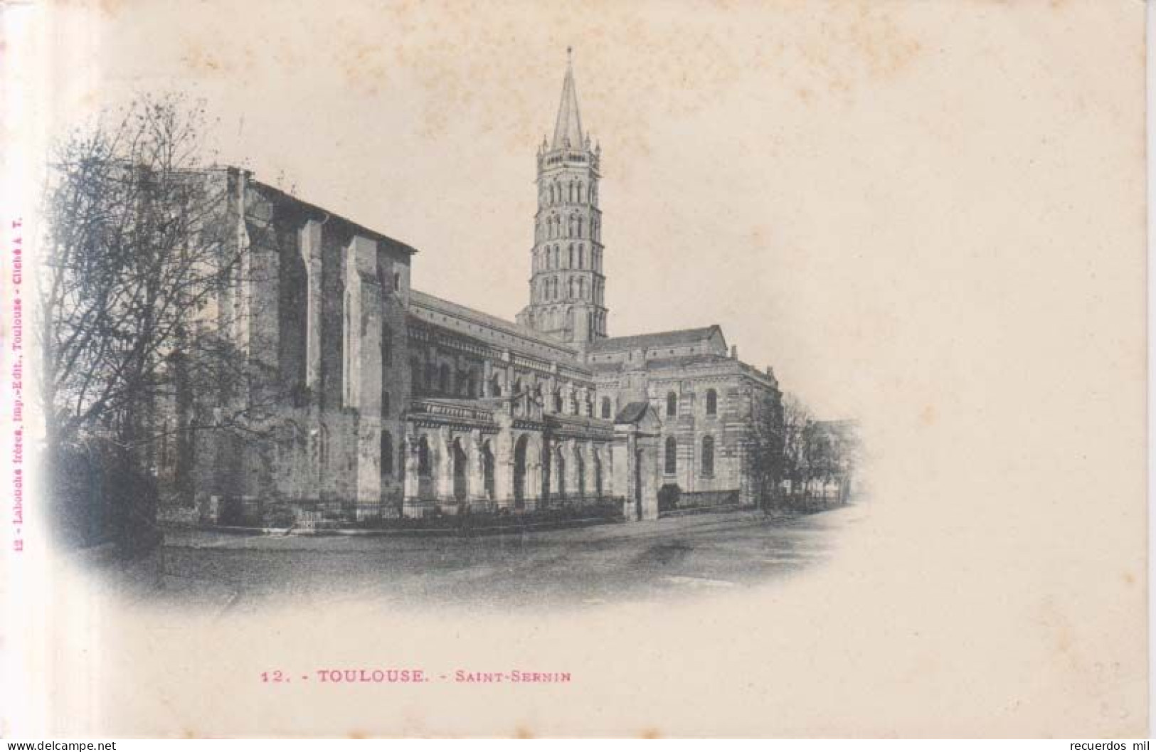 Toulouse Saint Servin   1900 - Toulouse
