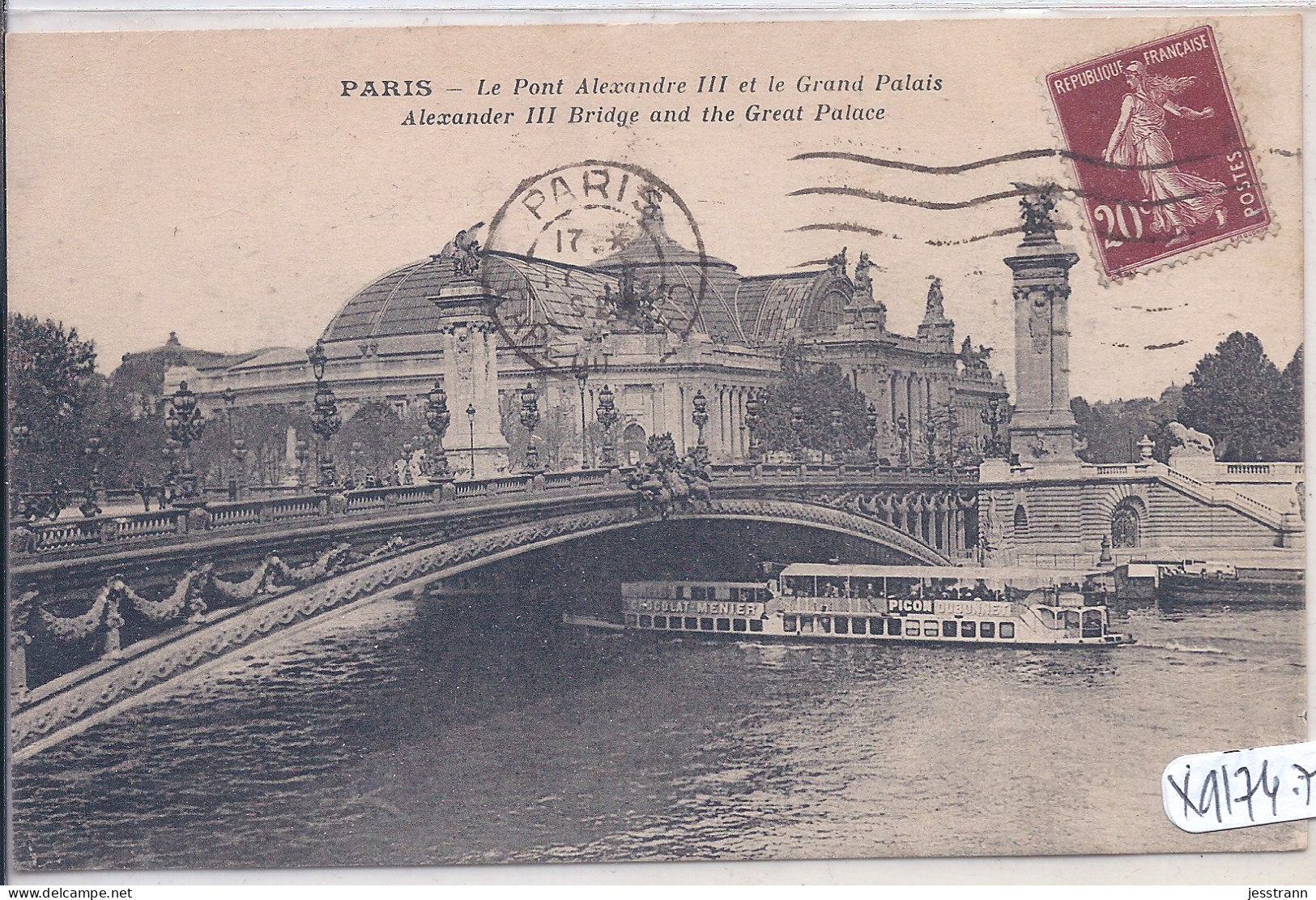 PARIS- PONT ALEXANDRE III ET LE GRAND PALAIS - Brücken