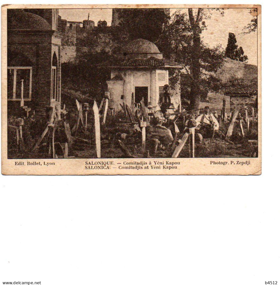 GRECE SALONIQUE Comitadjis Yéni Kapou Photo Zepdji 1918 - Griechenland