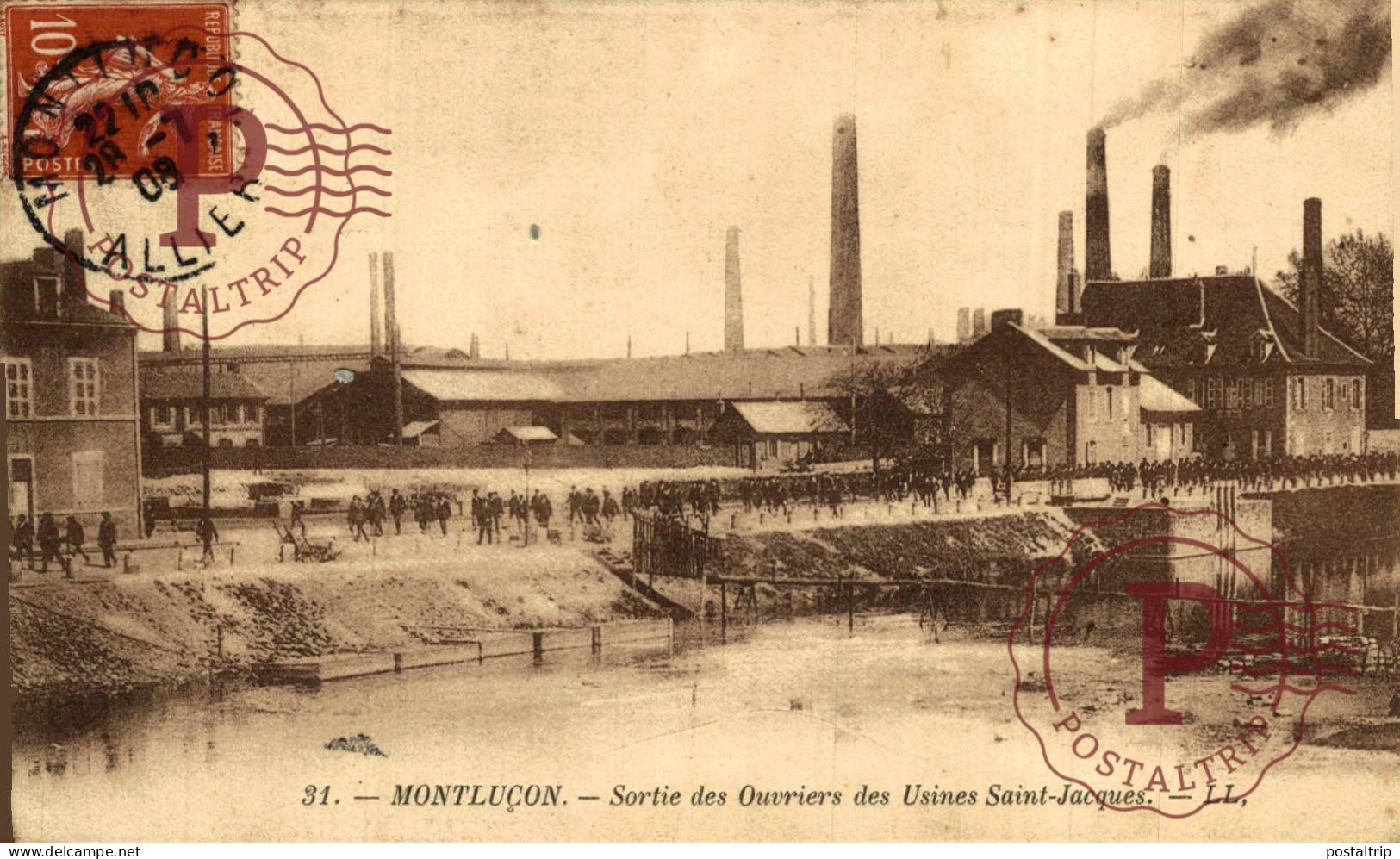 FRANCIA. FRANCE. MONTLUÇON. Sortie Des Ouvriers Des Usines Saint Jacques - Montlucon