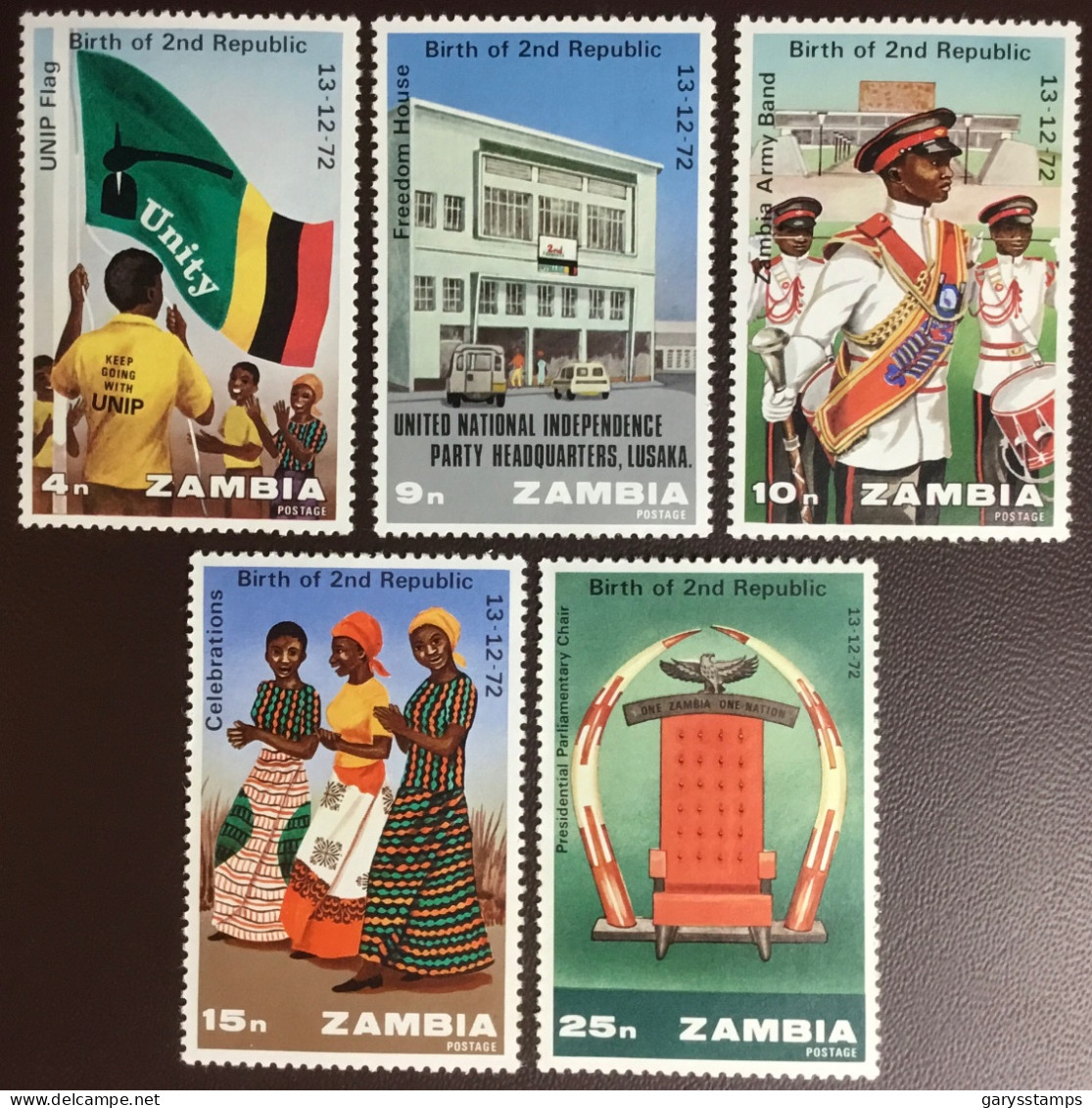 Zambia 1973 2nd Republic Anniversary MNH - Zambie (1965-...)