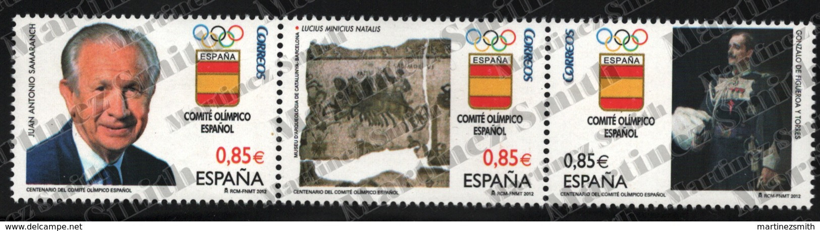 Spain - Espagne 2012 Yvert 4412-14, Centenary Of The Spanish Olympic Comittee - Olympic Games - MNH - Unused Stamps