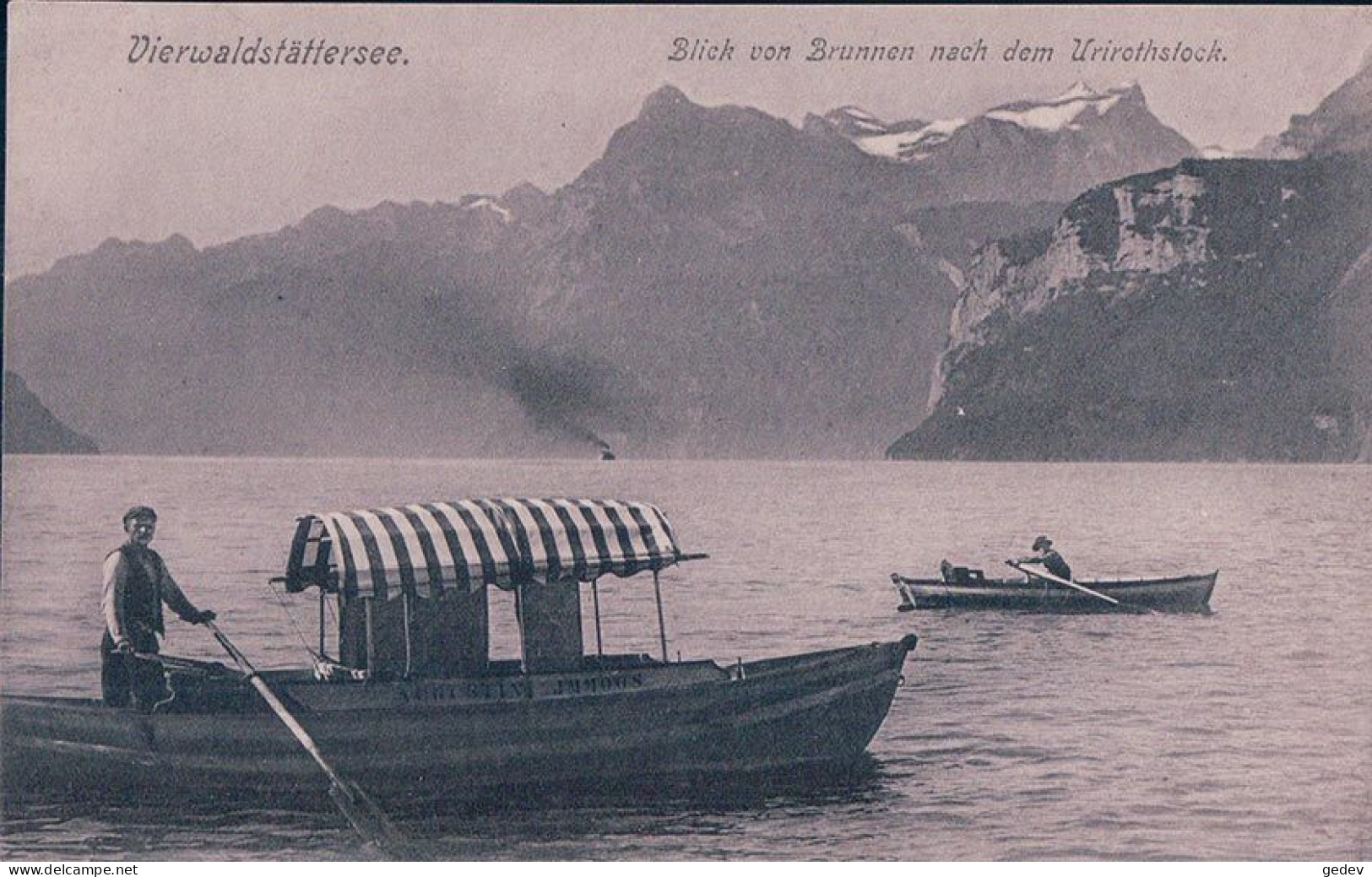 Vierwaldstättersee, Barques Et Pêcheur (2347) - Andere & Zonder Classificatie