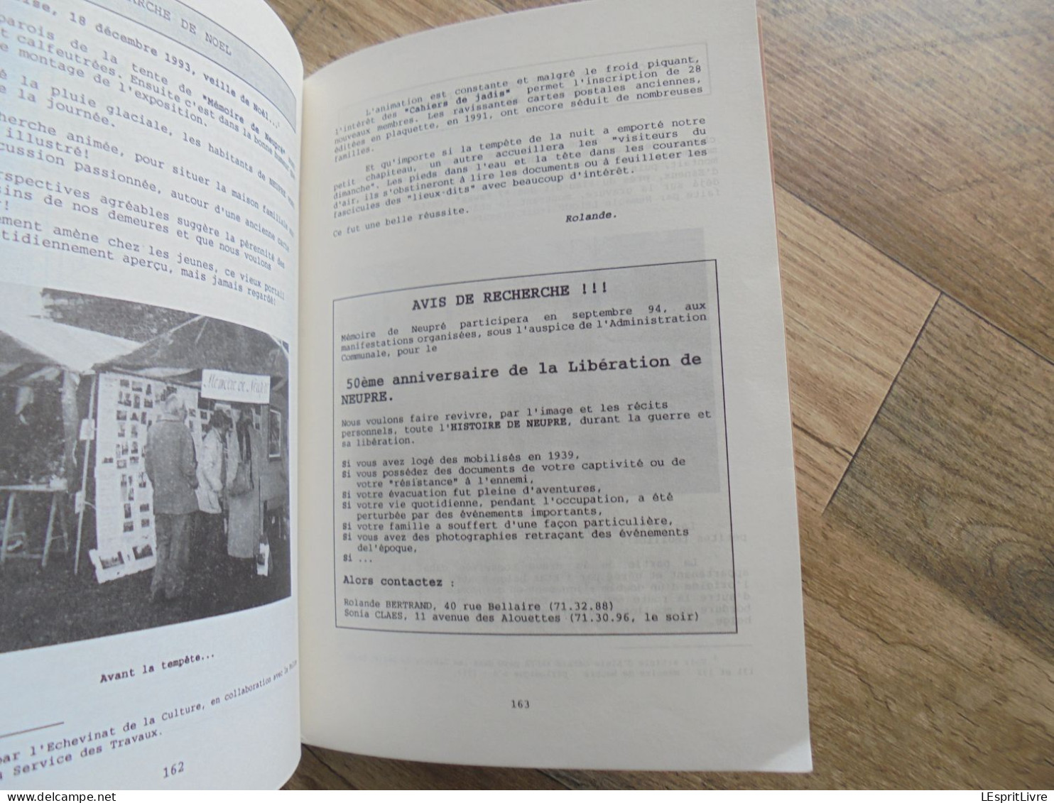 MEMOIRE DE NEUPRE N° 5 Régionalisme Rotheux Neuville Château Cloches Guerre Scieur en Long Drève Métiers Limont Tavier