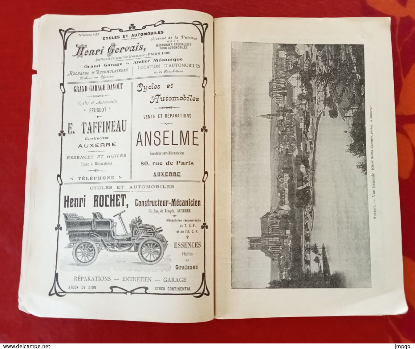 Guide Touristique 1906 Morvan Auxerre Avallon Clamecy Chablis Noyers Thizy Montreal Pisy ... - Dépliants Touristiques