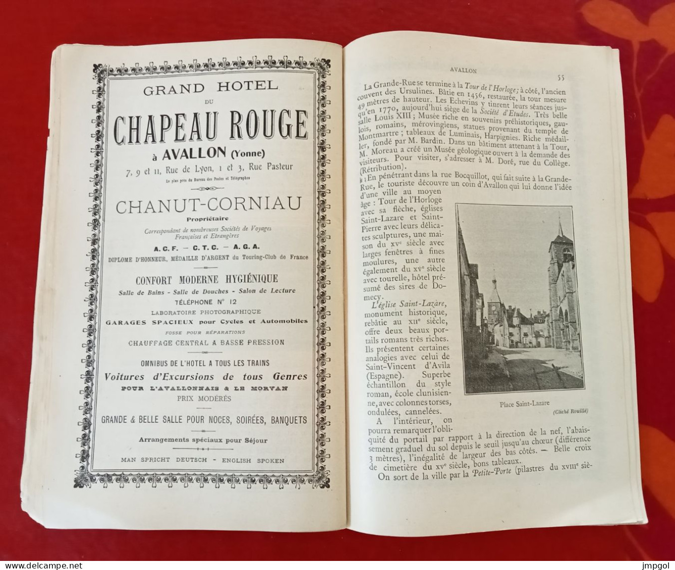 Guide Touristique 1906 Morvan Auxerre Avallon Clamecy Chablis Noyers Thizy Montreal Pisy ... - Dépliants Turistici