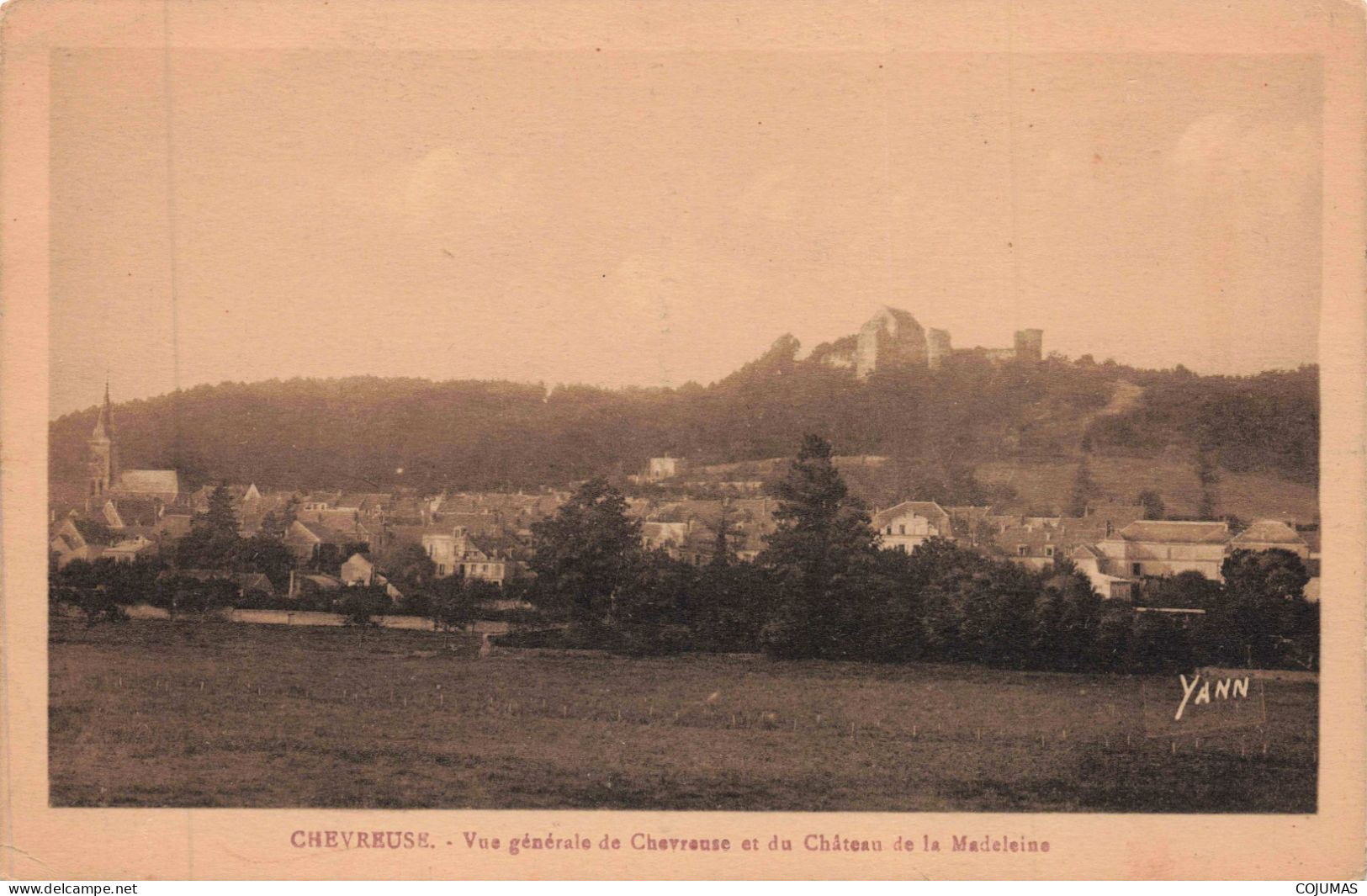 78 - CHEVREUSE _S28796_ Vue Générale De Chevreuse Et Du Château De La Madeleine - Chevreuse