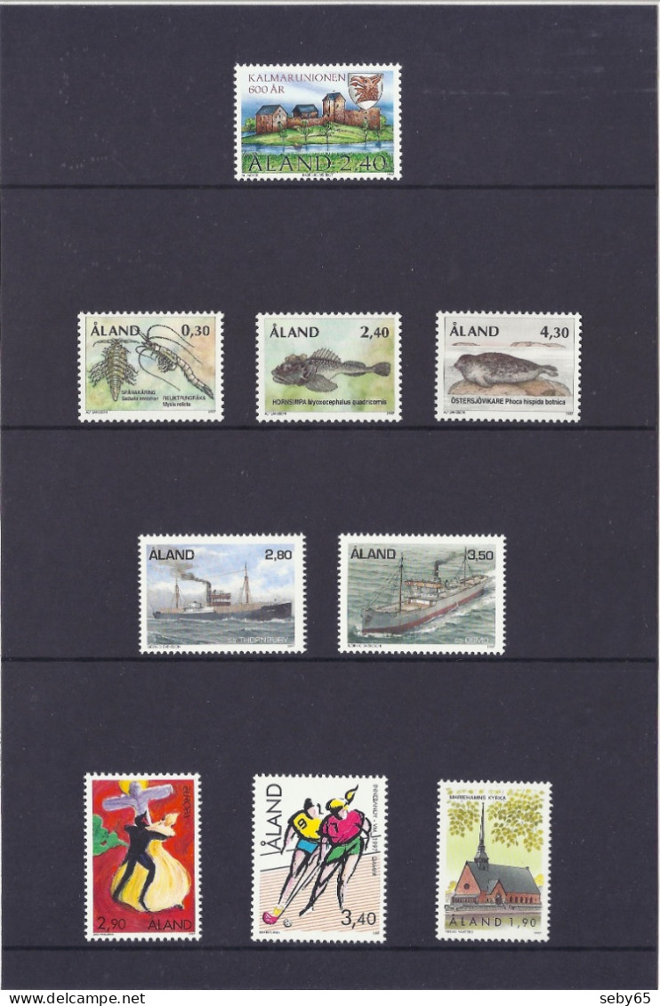 Aland 1997 - Complete Year Set, Full Stamp Collection, With Nice Folder, Mint - MNH - Aland