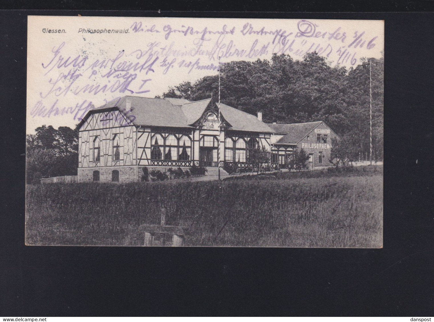 Dt. Reich AK Giessen Philosophenwald 1909 - Giessen