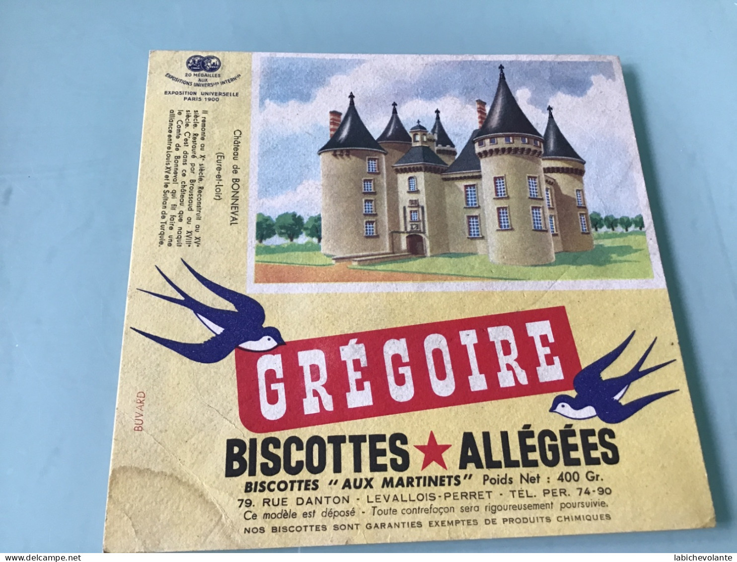 Biscottes GRÉGOIRE - Buvard - Bizcochos