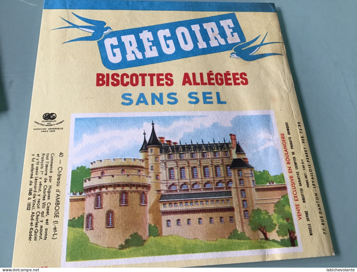 Biscottes GRÉGOIRE - Buvard - Bizcochos