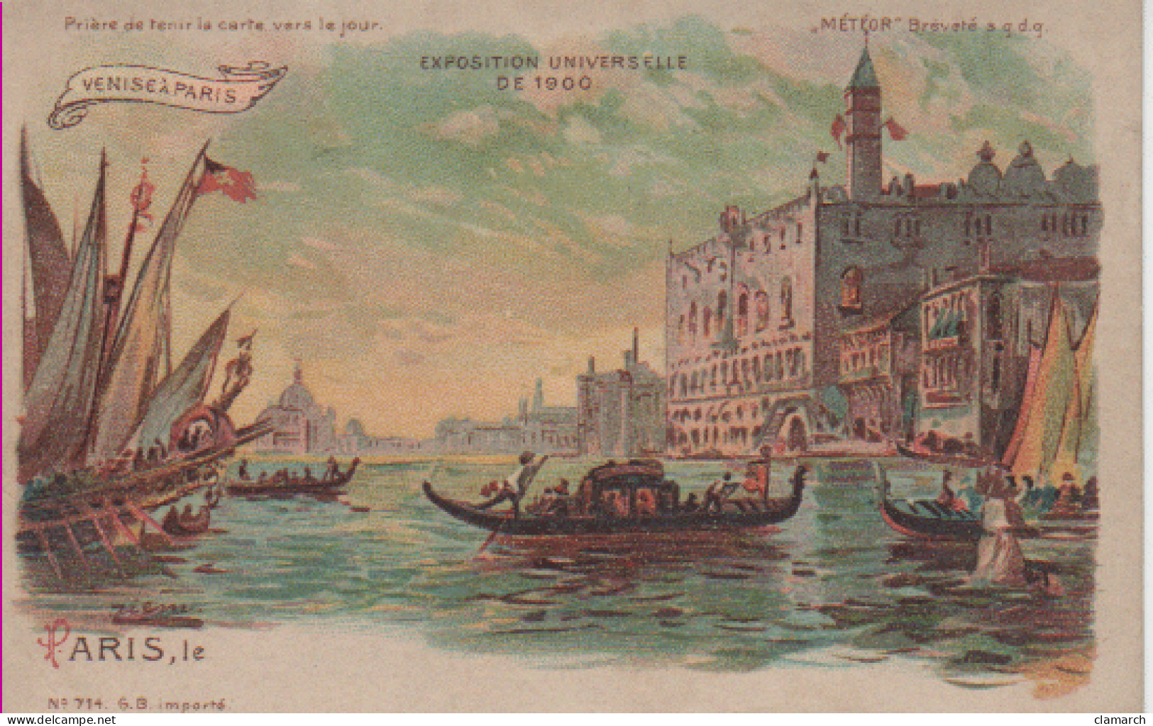PARIS-Exposition Universelle De 1900-Venise à Paris (colorisé) 714 - Mostre