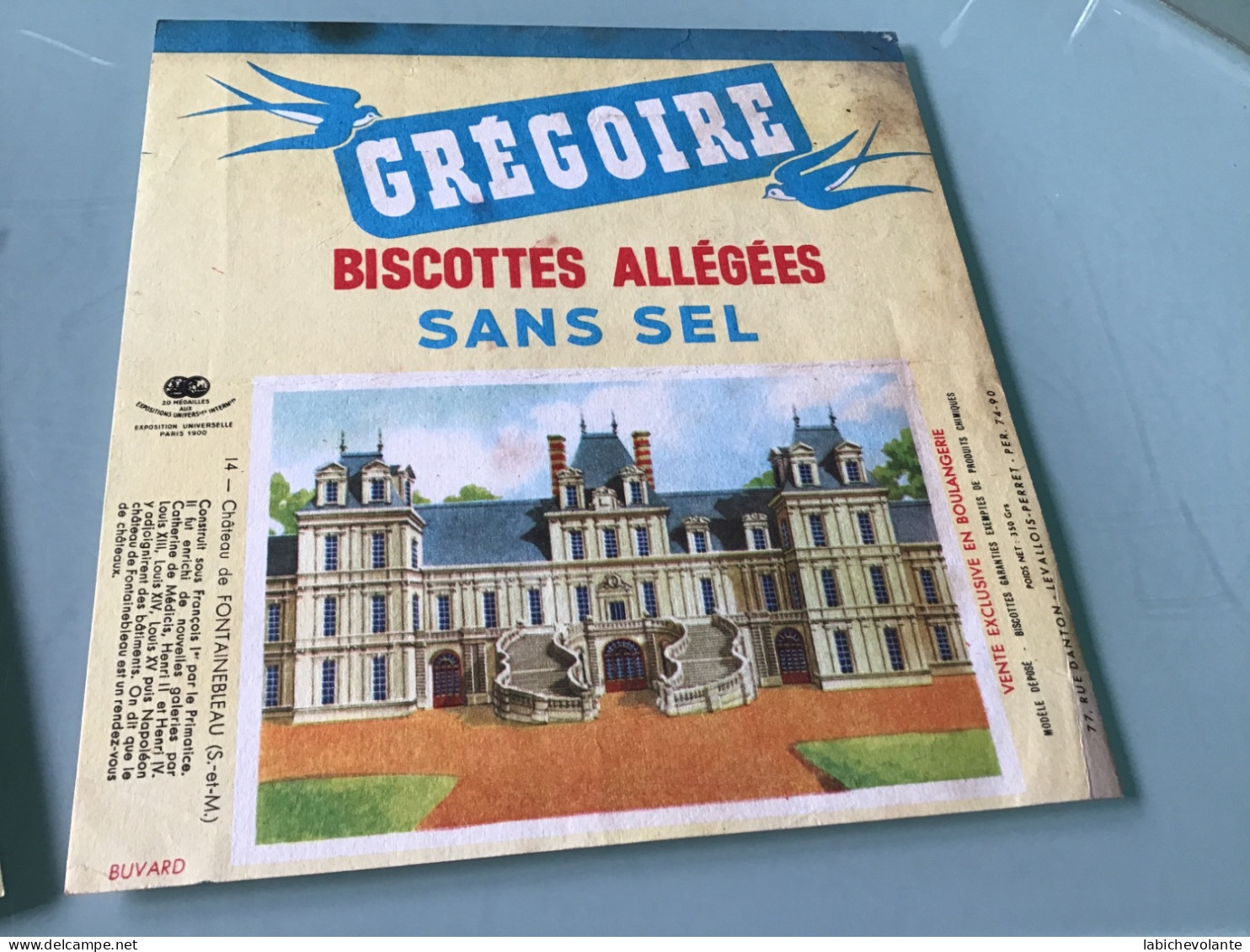 Biscottes GRÉGOIRE - Buvard - Bizcochos