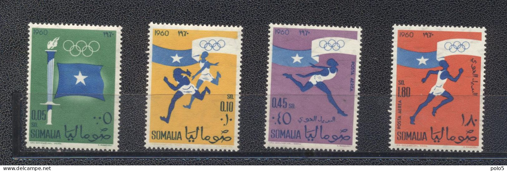 Somalie 1960- Olympic Games Inscibed "1960" Set (4v) - Summer 1960: Rome