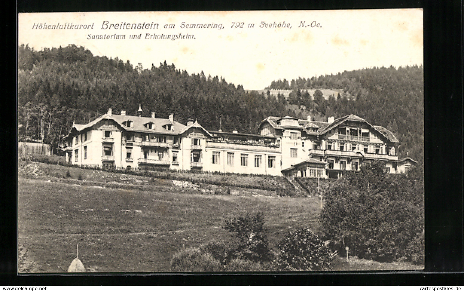 AK Breitenstein Am Semmering, Sanatorium Und Erholungsheim  - Altri & Non Classificati