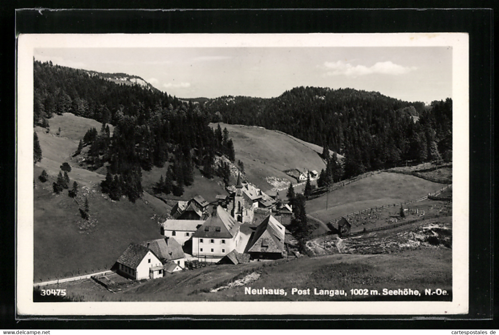 AK Neuhaus, Blick über Die Ortschaft Vom Berg Aus  - Other & Unclassified