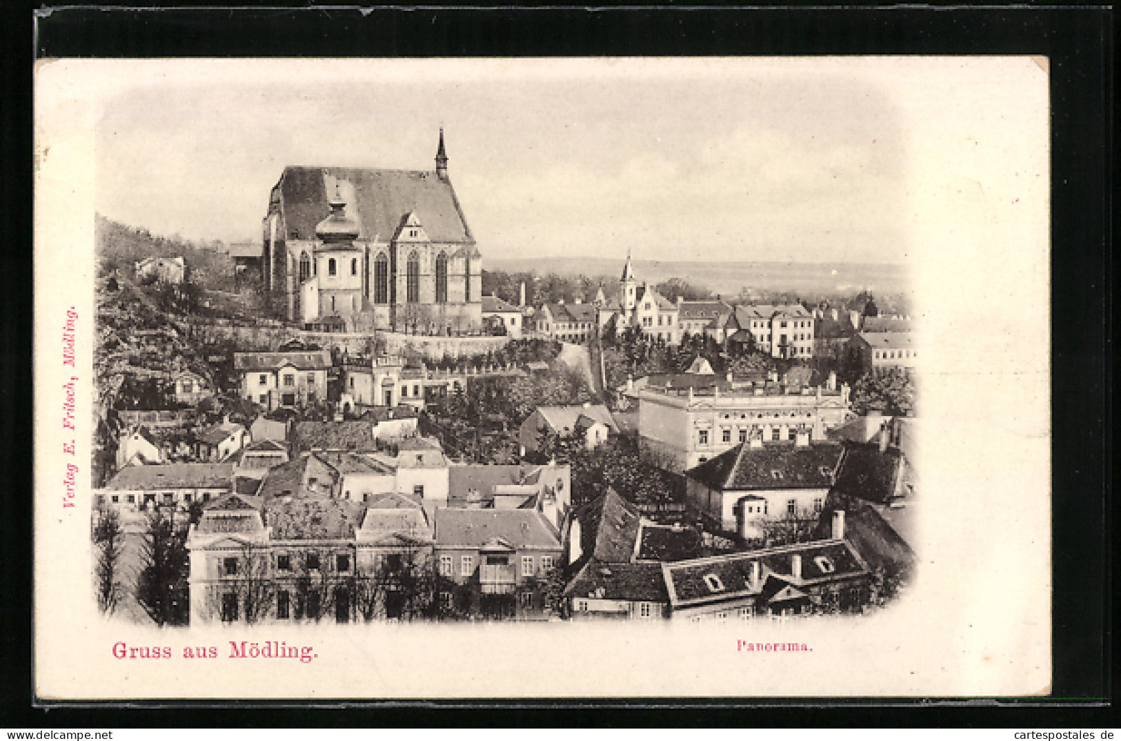 AK Mödling, Panorama Mit Kirche  - Other & Unclassified