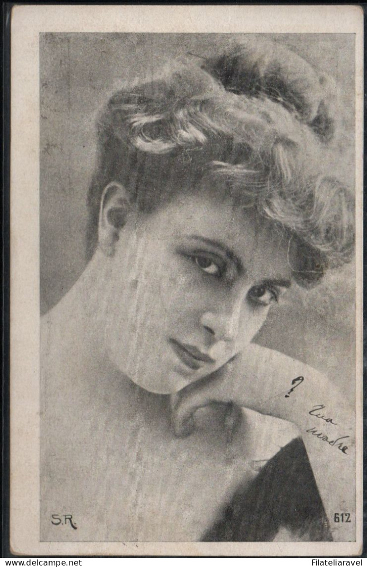 REGNO  Cartolina " Ritratto Di Donna ". Viaggiata Da Vicenza A Napoli Il 6 Febbraio 1924 - Storia Postale