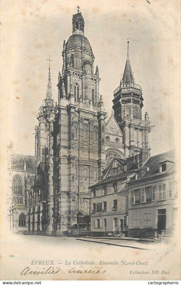 Evreux La Cathedrale 1903 - Evreux