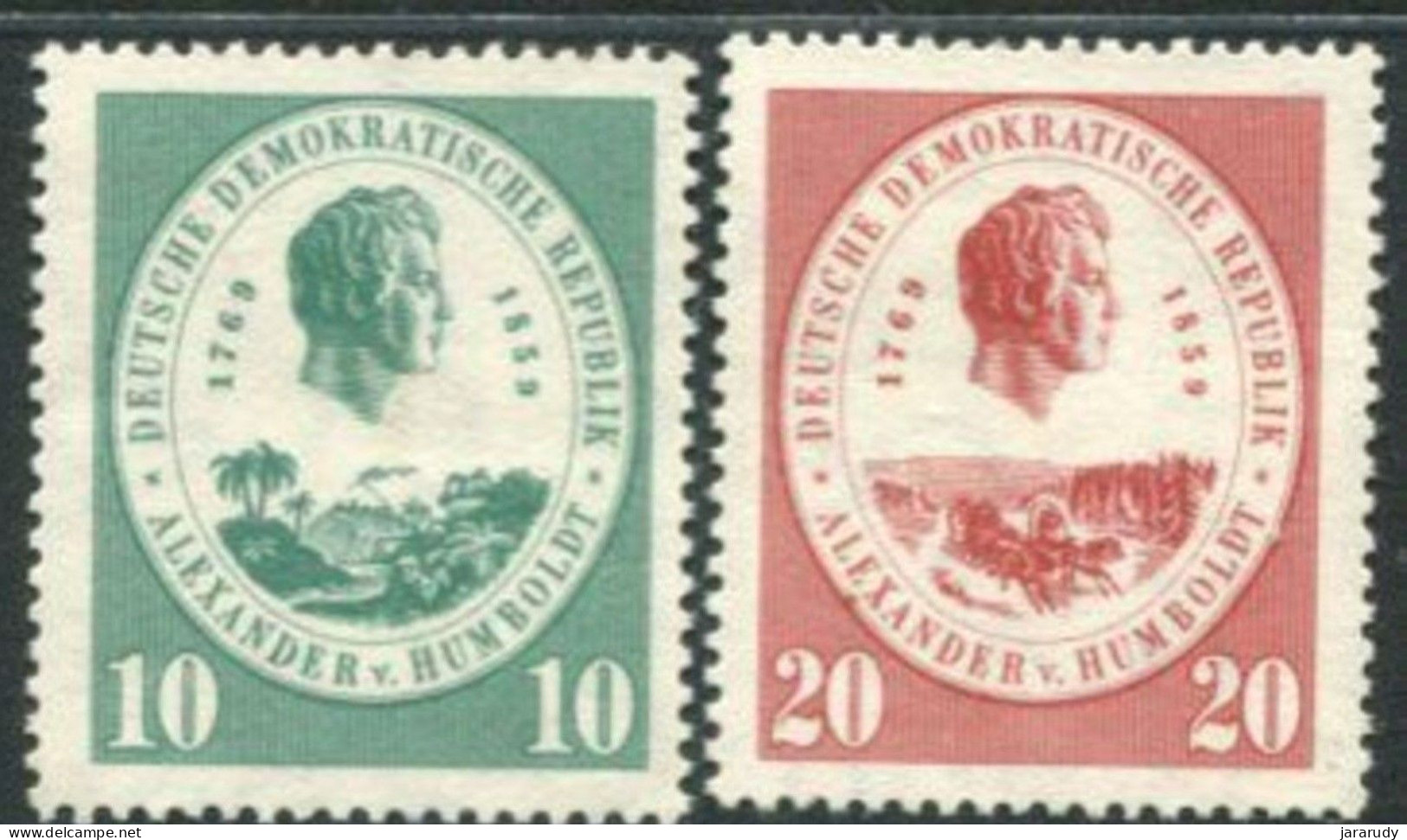 DDR PERSONAJE 1959 Yv 399/400 MNH - Neufs