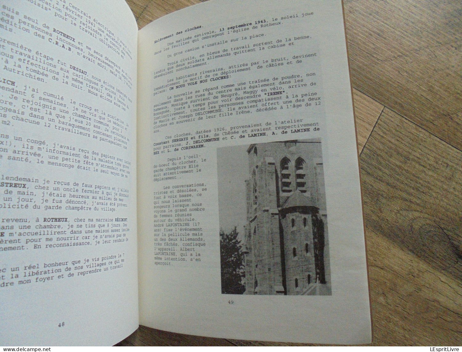 MEMOIRE DE NEUPRE N° 8 Régionalisme Plainevaux Rotheux Guerre 40 45 CRAB Exode STO Cloches Occupation Ravitaillement