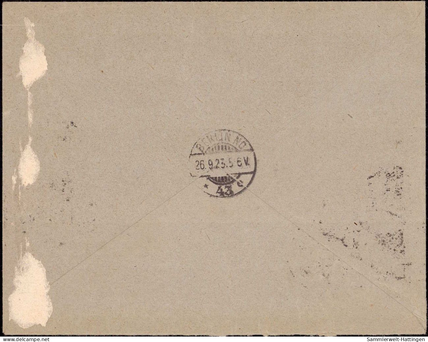 604237 | Brief Per Einschreiben Mit Firmenlochung Perfin Der AEG, Judaica  | Berlin (W - 1000), -, - - Storia Postale