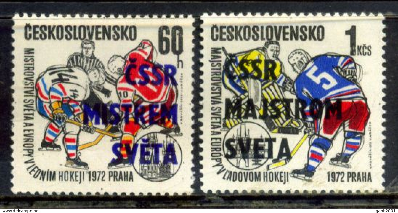 Czechoslovakia 1972 Checoslovaquia / Ice Hockey World Champions MNH Hockey / Hb29  34-6 - Eishockey