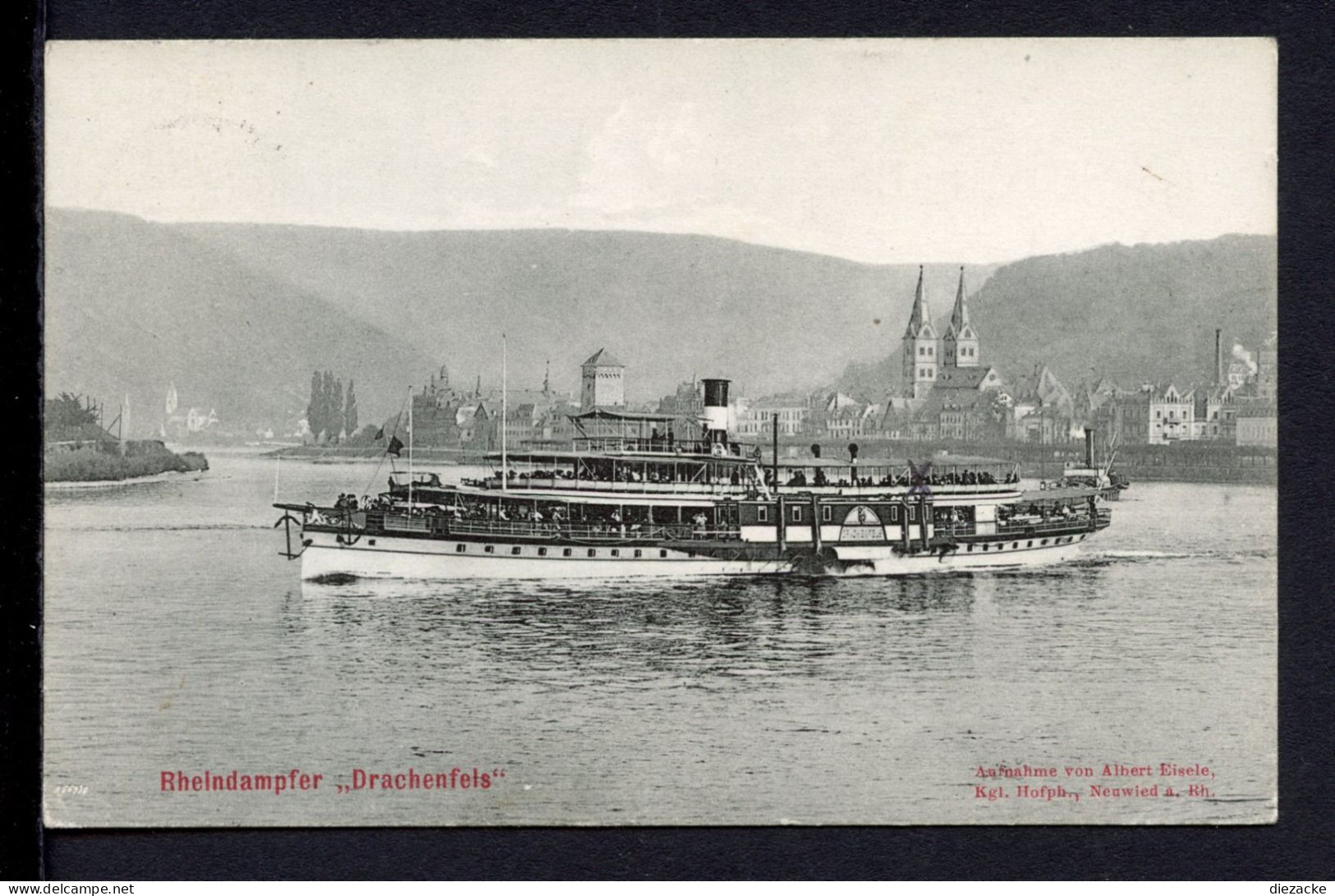 AK Rhein 1909 Rheindampfer "Drachenfels" Vor Remagen (PK0783 - Autres & Non Classés