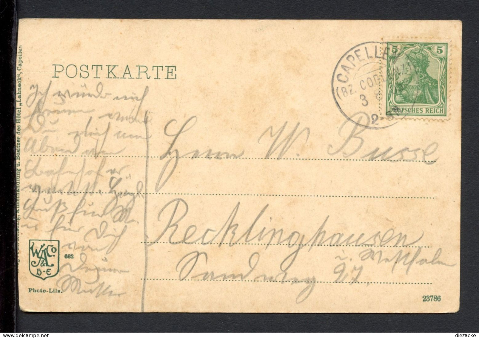 AK Koblenz 1906 Schloss Stolzenfels (PK0787 - Andere & Zonder Classificatie