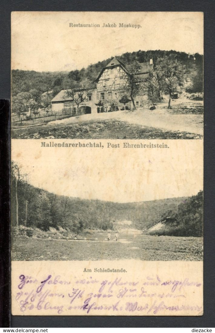 AK Koblenz 1916 Mallendarerbachtal, Am Schießstand (PK0795 - Sonstige & Ohne Zuordnung