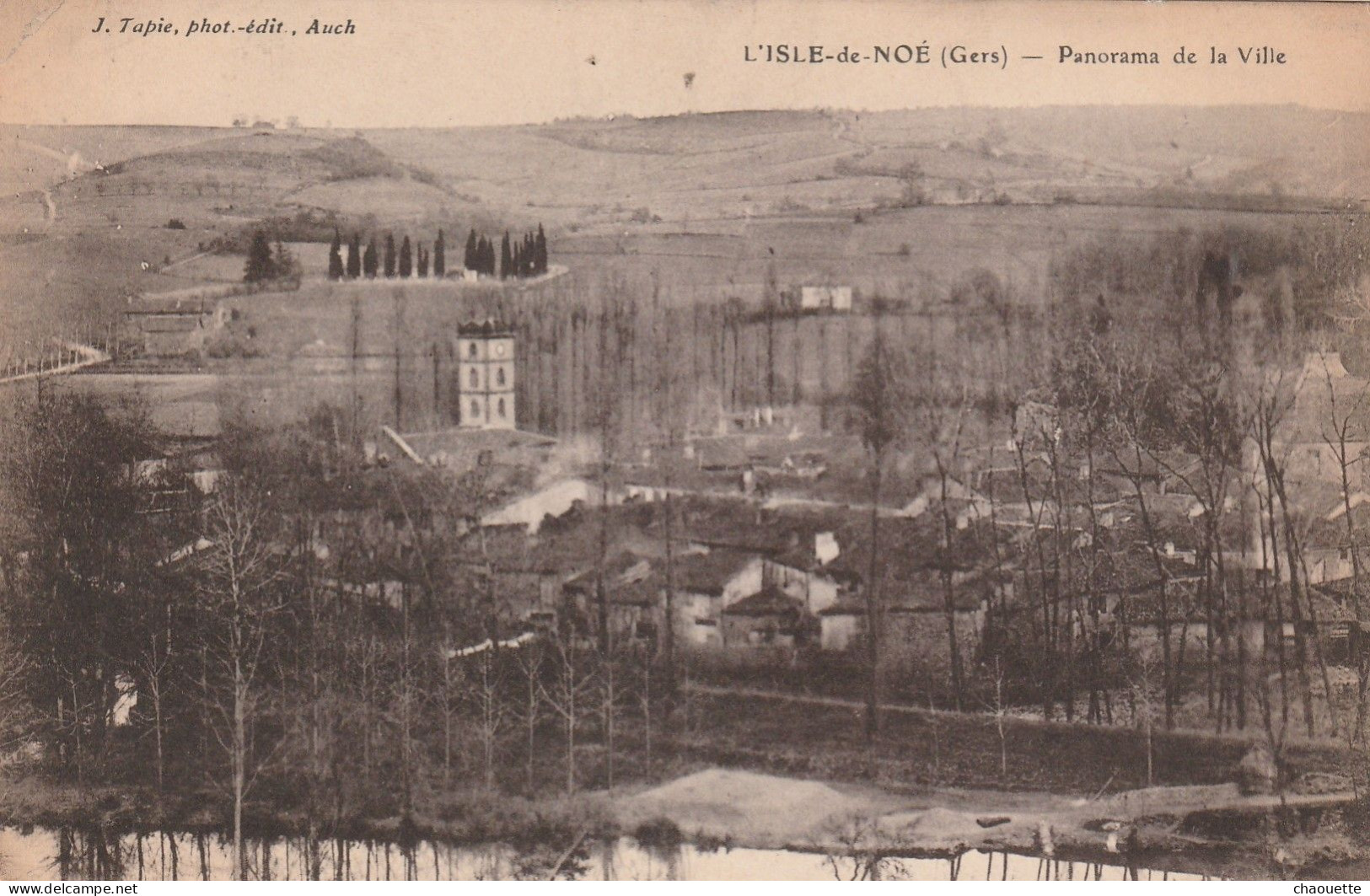 L ISLE DE NOE..panorama De La Ville   Edit  J Tapie - Sonstige & Ohne Zuordnung