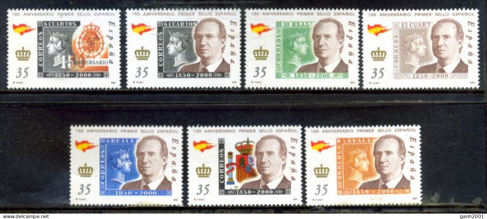 Spain 2000 Spain  / Stamps On Stamps · King Juan Carlos I MNH Sellos Sobre Sellos / Hb24  34-6 - Timbres Sur Timbres