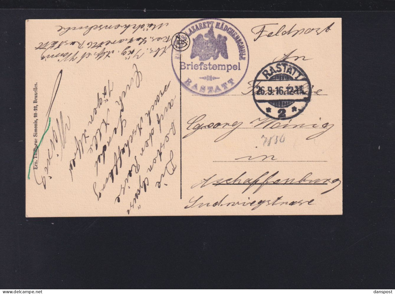 Belgien AK Clayn Pont 1916 Feldpost - Other & Unclassified