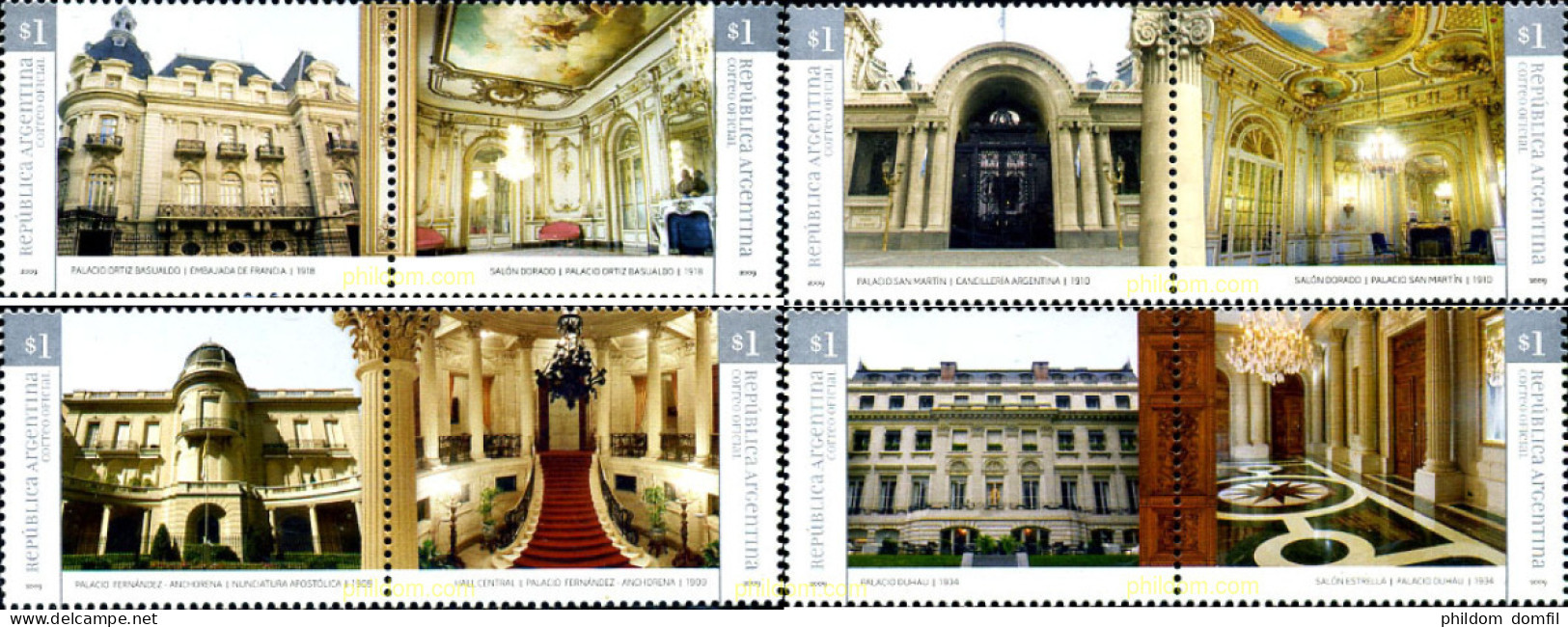 248943 MNH ARGENTINA 2009 ARQUITECTURA - Unused Stamps