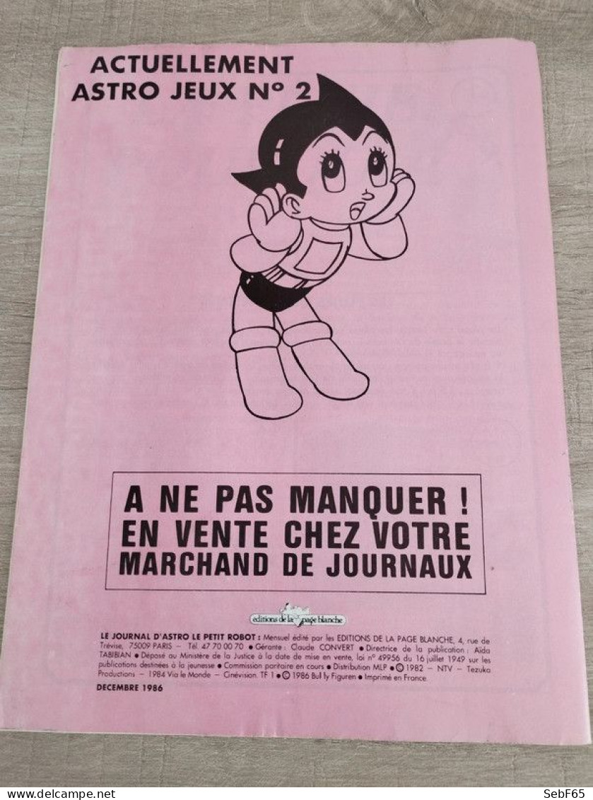 Le Journal D'Astro Le Petit Robot N°7 (1986) - Autres & Non Classés