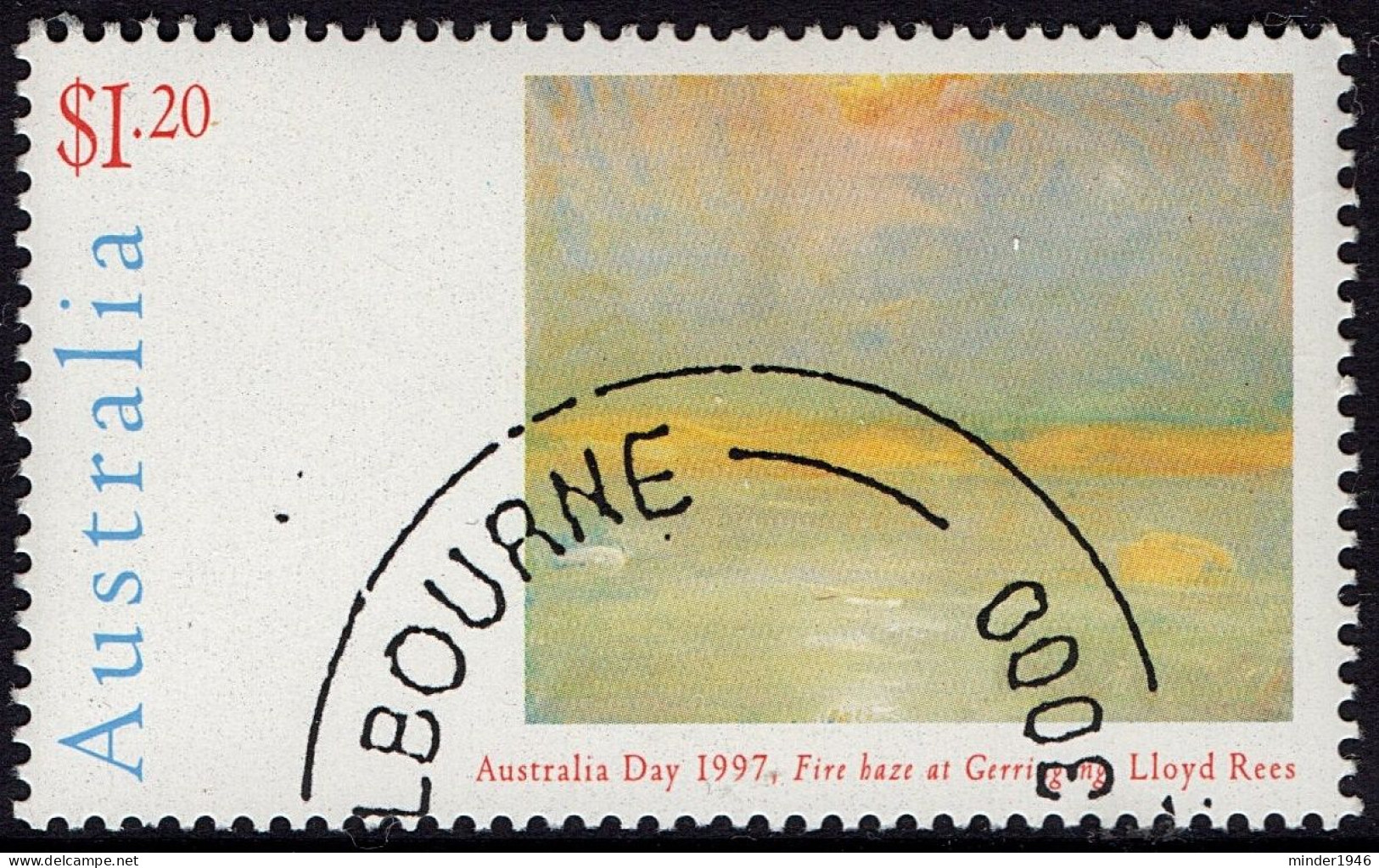 AUSTRALIA 1997 QEII $1.20 Multicoloured, Australia Day-Fire Baze At Gerringong Lloyd Rees FU - Gebraucht