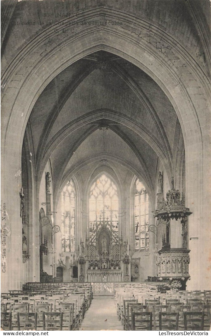 FRANCE - Nantes - Intérieur De La Chapelle De L'Immaculée - Carte Postale Ancienne - Nantes