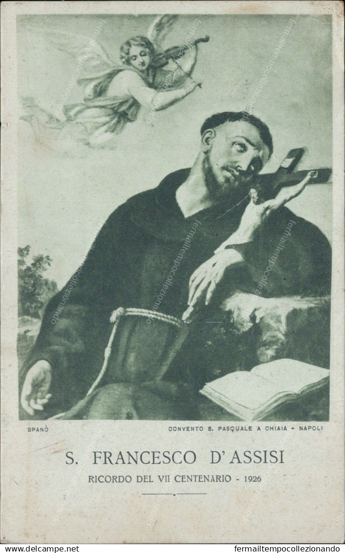 Cs501 Cartolina S.francesco D'assisi Ricordo Del VII Centenario 1927 - Autres & Non Classés