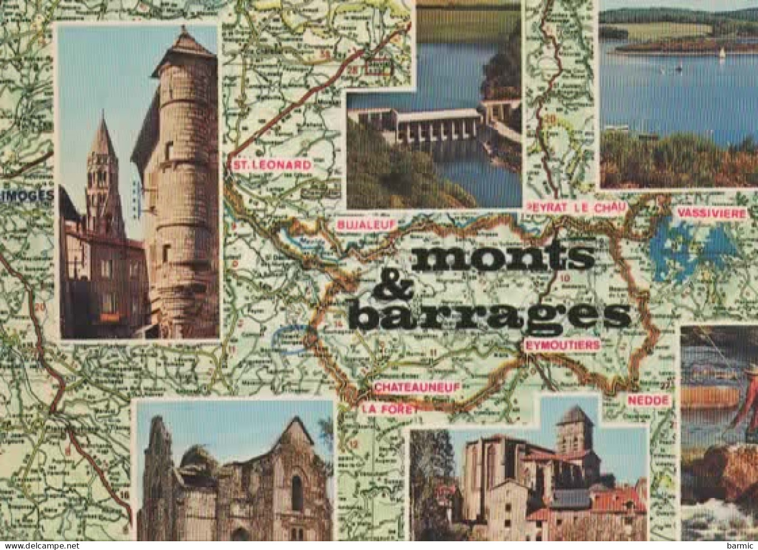 ENTRE MONTS ET BARRAGES, MULTIVUE  COULEUR REF 16311 - Autres & Non Classés