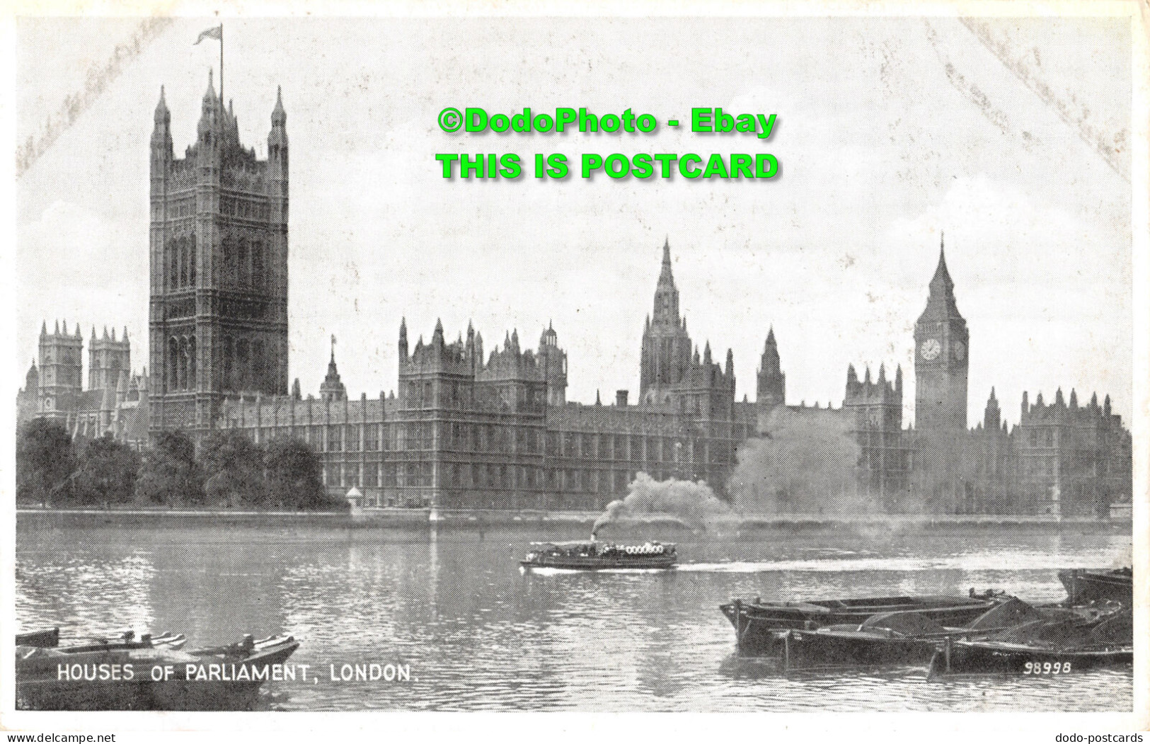 R357464 Houses Of Parliament. London. 98998 Valentines. Valesque Postcards - Altri & Non Classificati