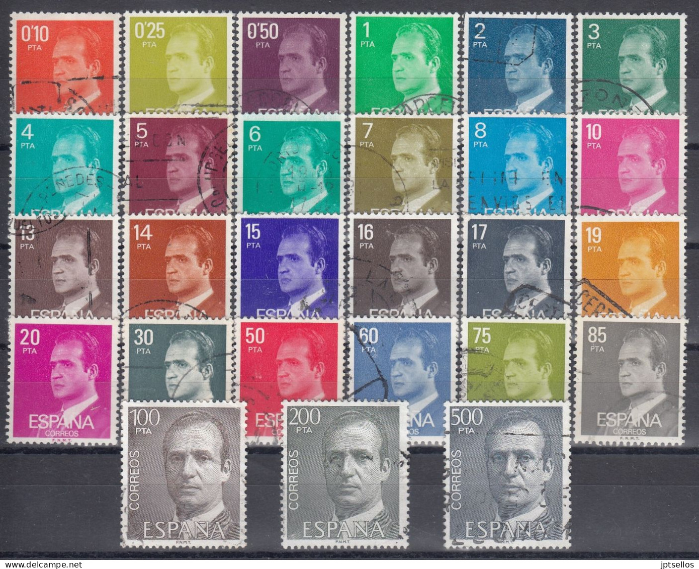 ESPAÑA 1982-1990 EDIFIL Nº 2386P/2607P SERIE FOSFORO USADO 27 VALORES REF.02 - Used Stamps