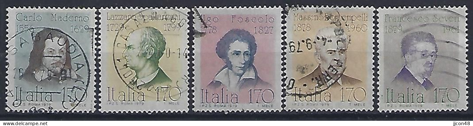 Italy 1979  Personlichkeiten (o) Mi.1652-1656 - 1971-80: Used
