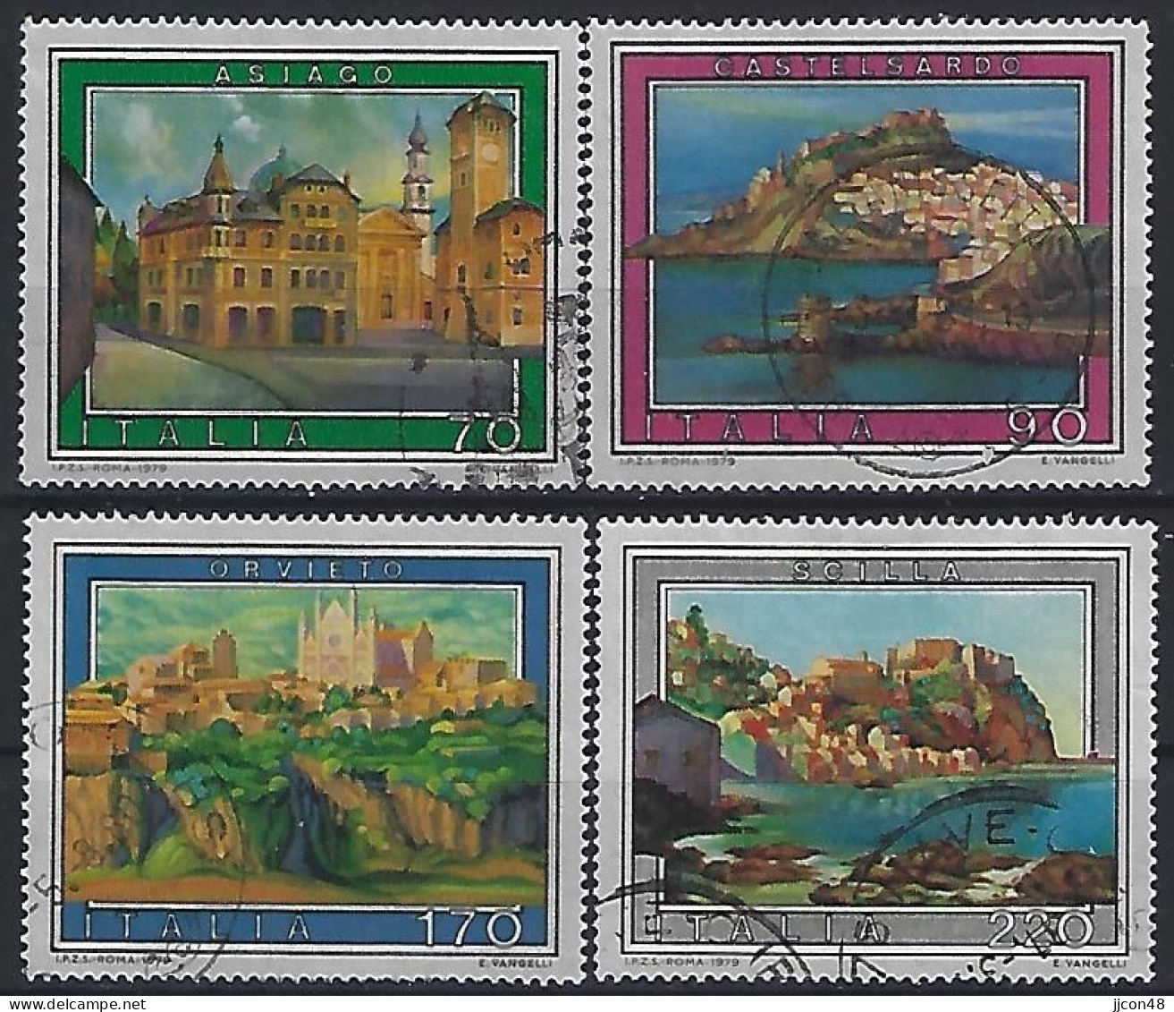 Italy 1979  Tourismus (o) Mi.1648-1651 - 1971-80: Afgestempeld