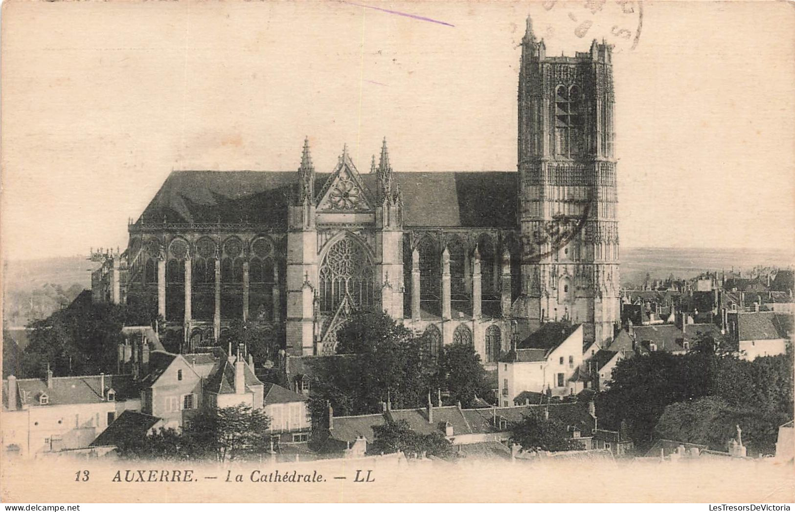 FRANCE - Auxerre - La Cathédrale - Carte Postale Ancienne - Auxerre